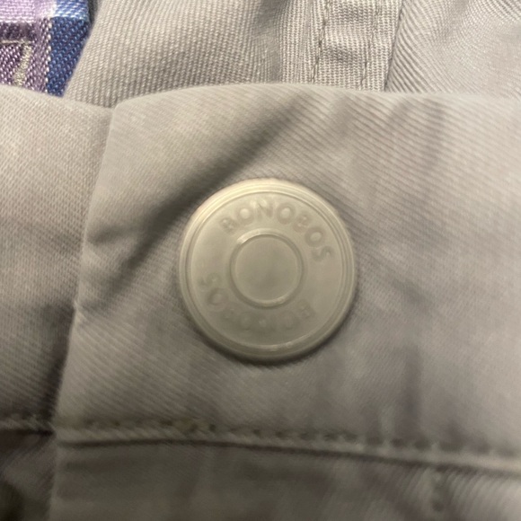 Bonobos Men’s Slim Tailored Pants in Light Grey Size 34/32 (real 33 x 31) soft, - Picture 6 of 9